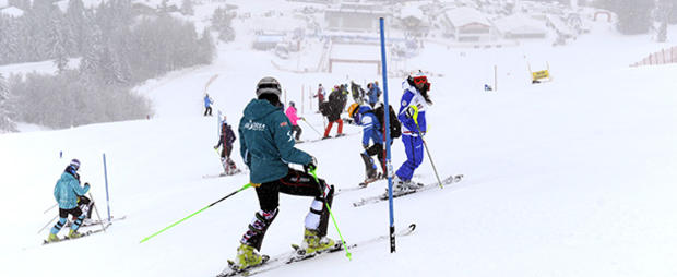 ski skiing snow slope 