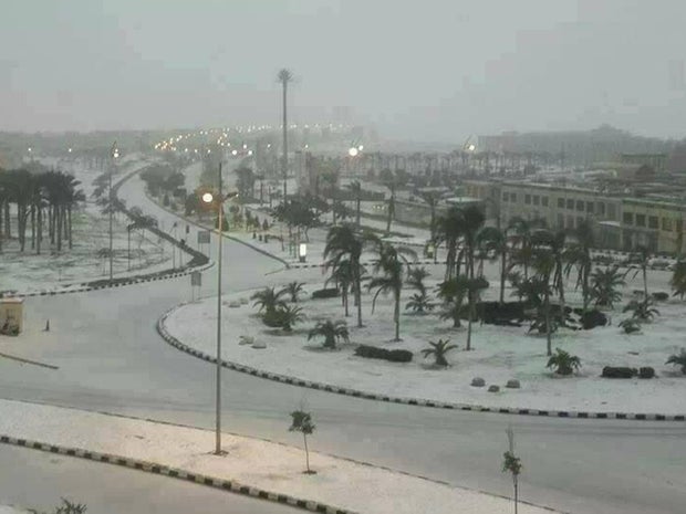 Snow in Cairo