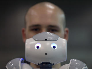 ZUMA Press - Image Search: Yayoi Kusama Robot Appears At Louis