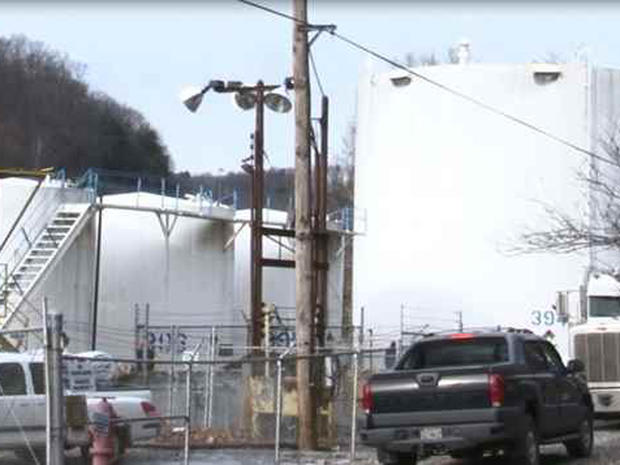 Chemical spill from this Franklin Industries plant in Charleston, W. Va. into Elk River prompted order that no one in nine counties use tap water for bathing, drinking or doing laundry 