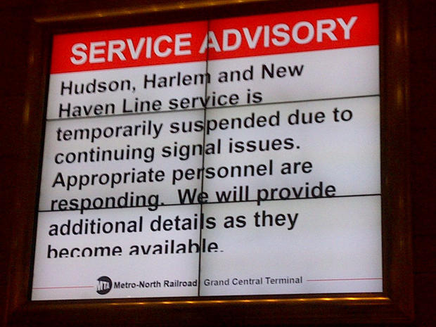 Metro-North Service Suspended 