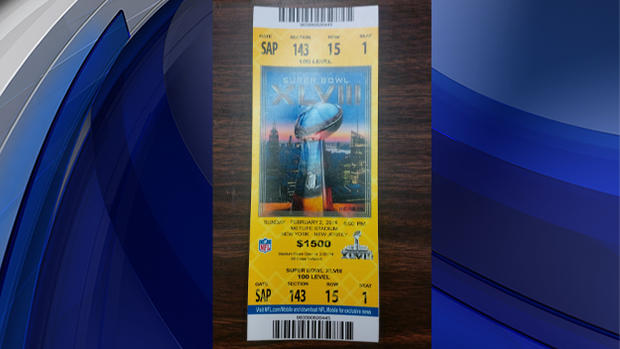 Counterfeit Super Bowl ticket 