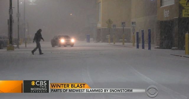 Midwest slammed by snowstorm - CBS News