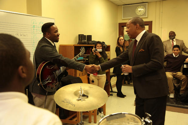 Wynton Marsalis makes a genuine connection with a young guitarist. 