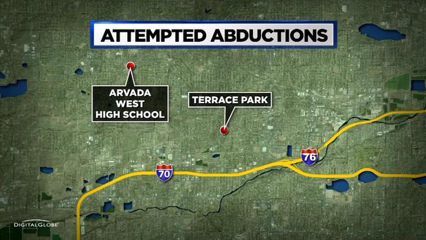 Attempted Abductions Arvada map 