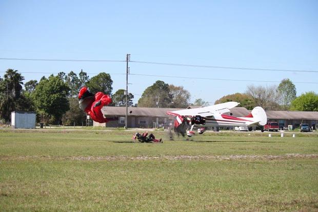Plane/Skydiver Crash 