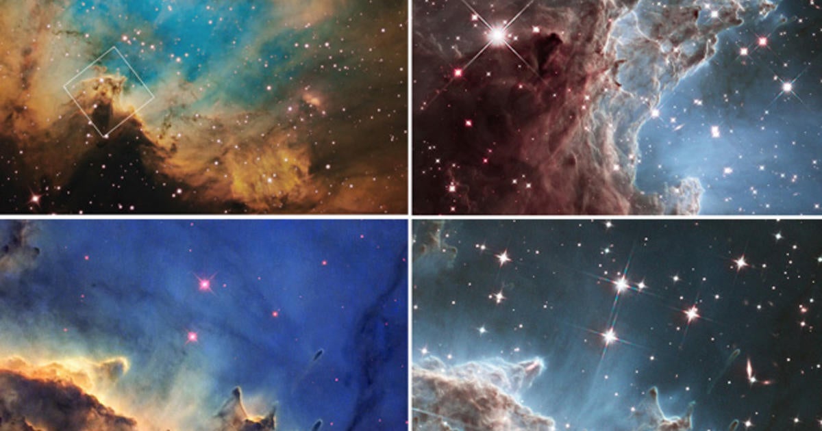 Hubble telescope marks anniversary by capturing star birth - CBS News