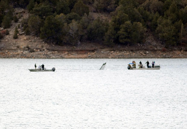Plane Crash  Into Ridgway Reservoir 4 (from William Woody, Watch Newspapers) 