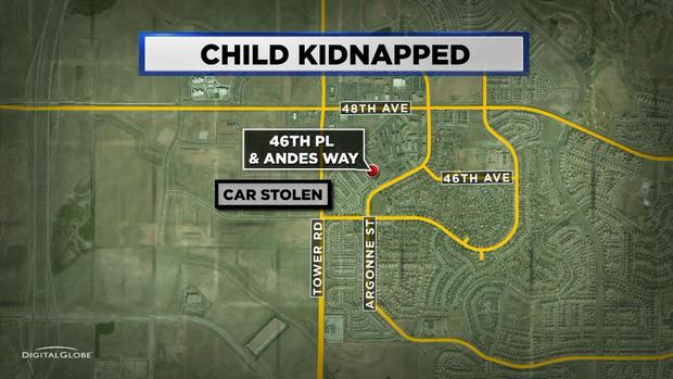 Child In Stolen Car Map 