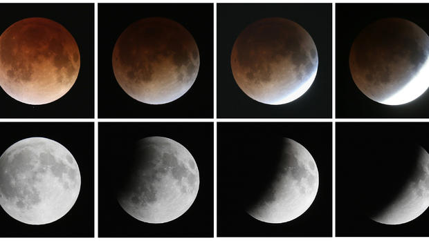 Spectacular views of the "Blood Moon" 