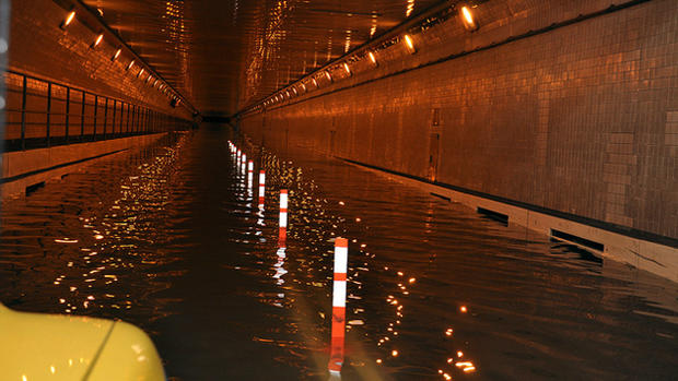 The Queens Midtown Tunnel flooded during superstorm Sandy 