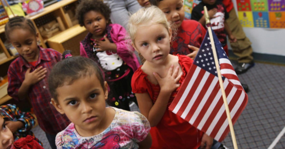 Pledge Of Allegiance Spin Gets School Caught In Controversy Cbs News