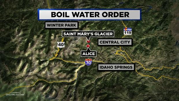 St. Mary's Boil Water Map 
