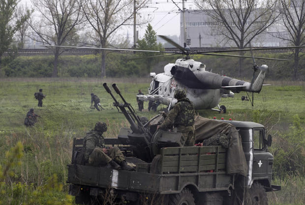 Ukrainian forces have moved to retake Slaviansk 