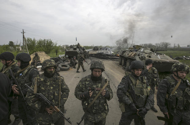 Ukrainian forces have moved to retake Slaviansk 