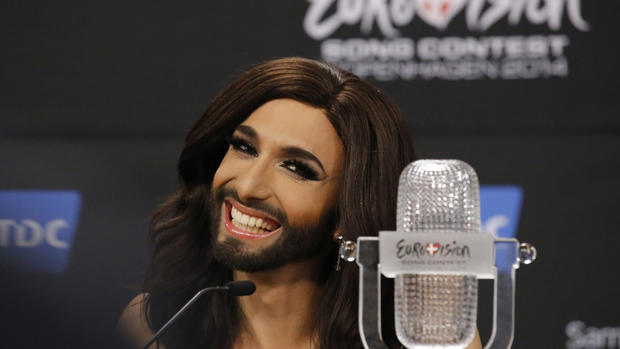 Austria's "bearded lady" wins Eurovision 