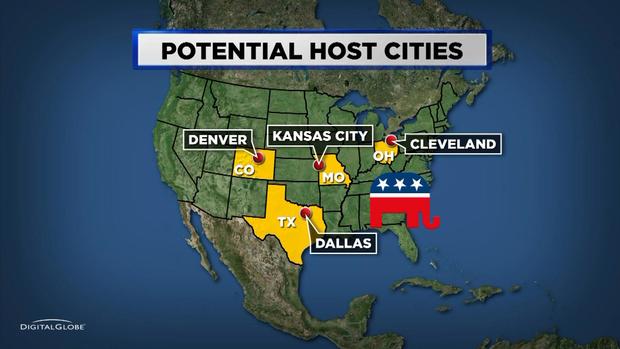 republican national convention cities map 