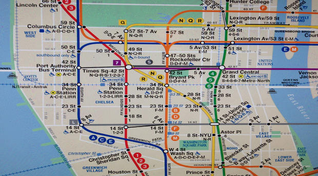 New York MTA Subway Map (Credit, Randy Yagi) 