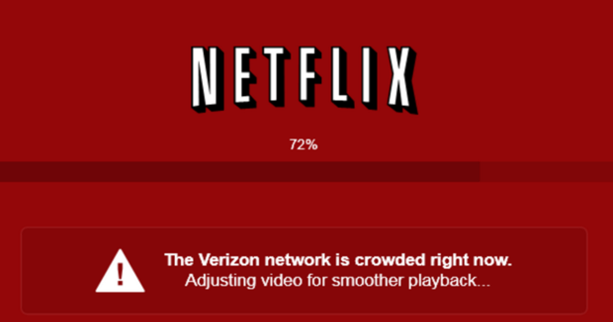 Netflix error message blames ISP for slow streaming service - CBS News