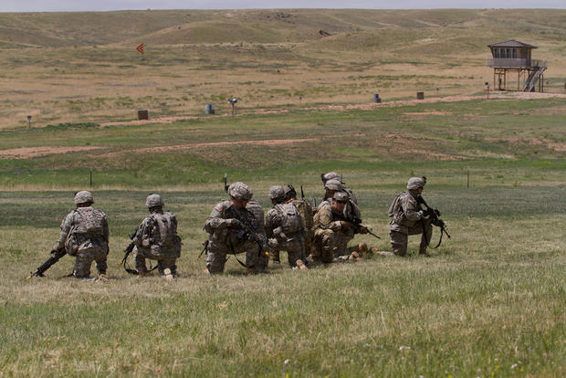 Colorado National Guard Holds Combined-Arms Live-Fire Exercise And Public Demonstration At Fort Carson in Colorado, on June 7, 2014 