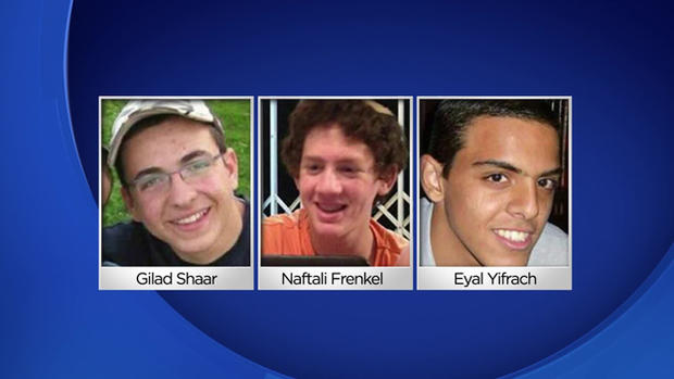 Kidnapped Israeli Teens Gilad Shaar, Naftali Frenkel, Eyal Yifrach 
