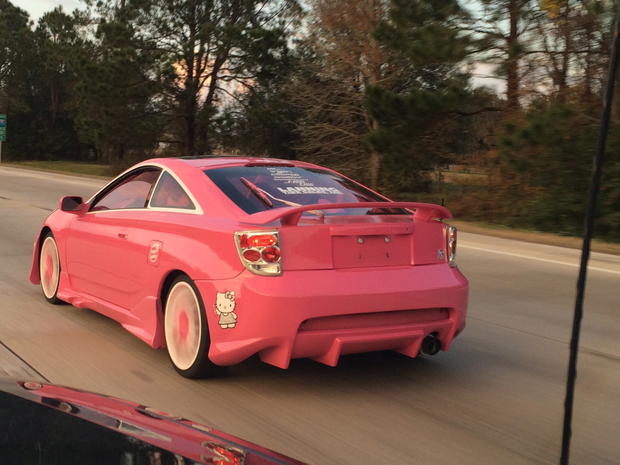 pink car 