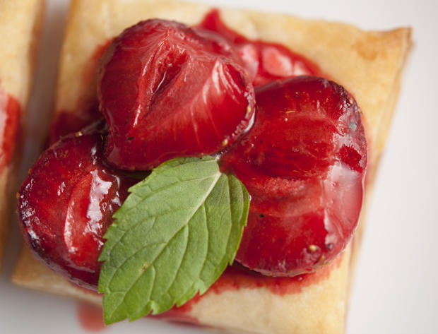 Roasted Strawberry Goat Cheese Squares - Crystal Grobe 