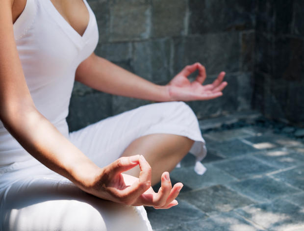 Woman practicing yoga meditate 