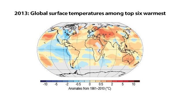 State of the Climate 2013 in pictures and graphics