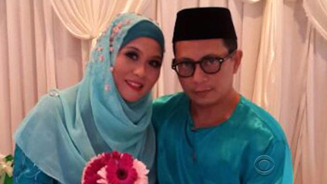 ​Madiani Mahdi and husband Mohammad Noor Mahmood are seen in this undated picture. Mahmood, a flight attendant onboard Malaysia Airlines Flight 17, died when the plane crashed in Ukraine. 