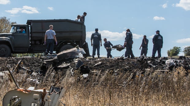 Malaysia Airlines flight shot down in eastern Ukraine