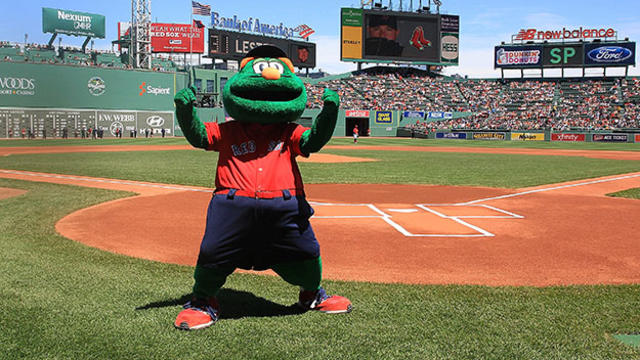 Red Sox mascot Wally the Green Monster is dressed as John Snow on News  Photo - Getty Images
