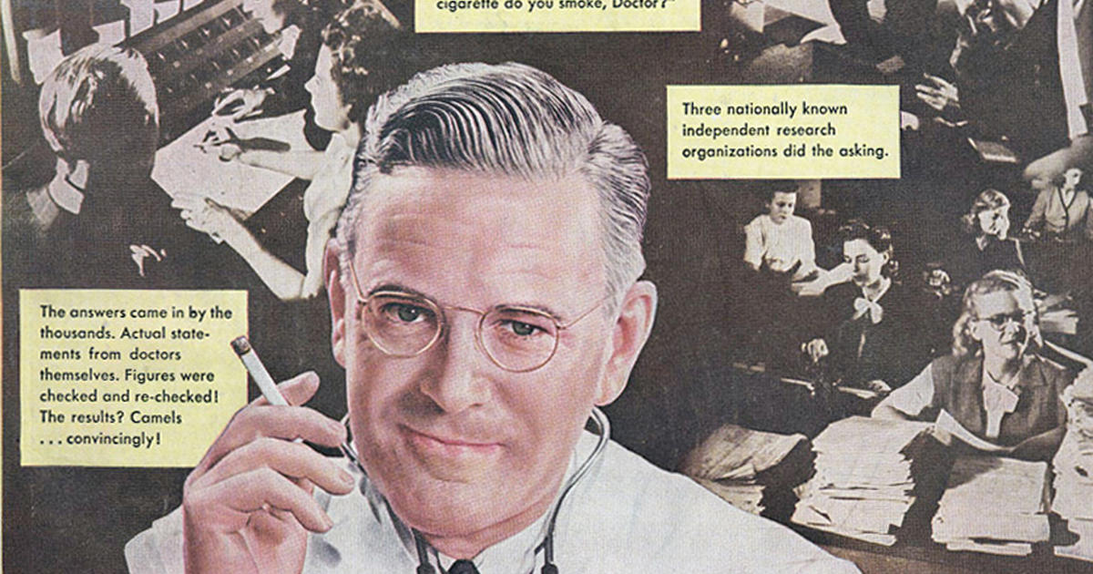 Vintage celebrity cigarette ads