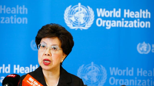 World Health Organization (WHO) Director-General Margaret Chan addresses the media after a two-day meeting of its emergency committee on Ebola 