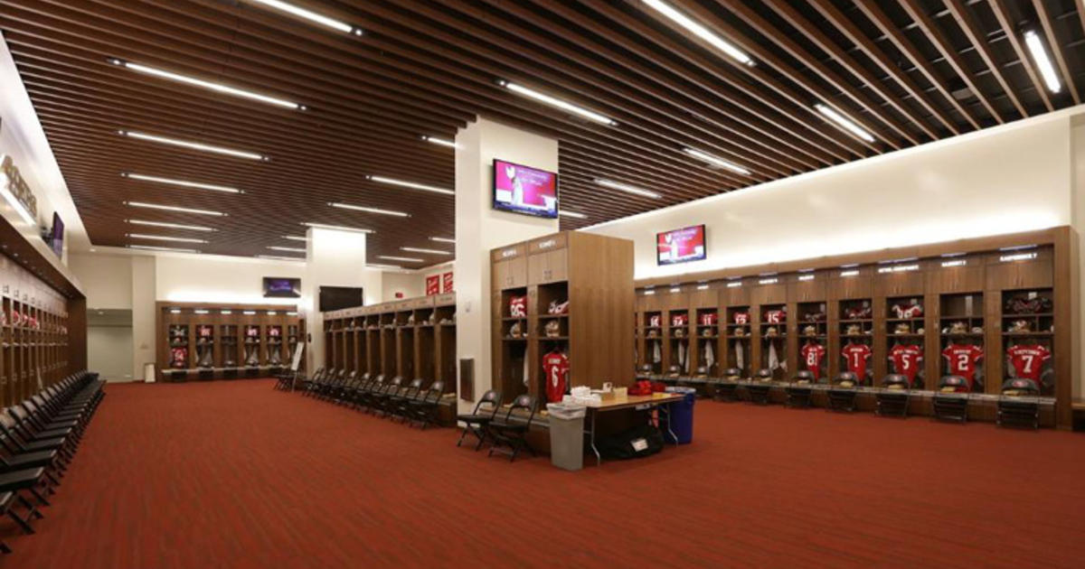49ers Release Photos Of New Locker Room At Levi's Stadium - CBS San  Francisco