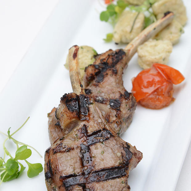 Rosemary Lamb Chops fig and olive 