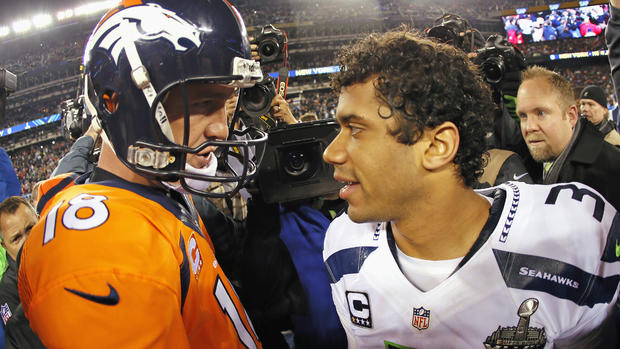 Peyton Manning and Russell Wilson 