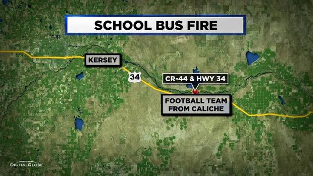 SCHOOL BUS FIRE map 