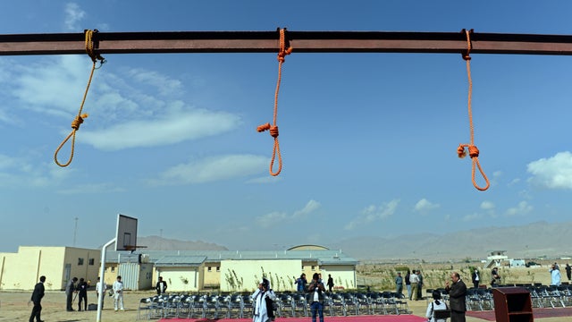 Nooses hang at Pul-e-Charkhi prison 