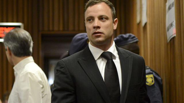 South African Olympic and Paralympic track star Oscar Pistorius attends his sentencing at the North Gauteng High Court in Pretoria 