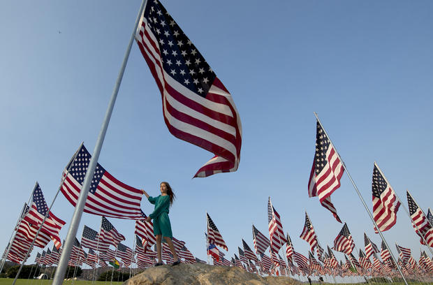 US-ATTACKS-9/11-ANNIVERSARY veteran's day american flag 