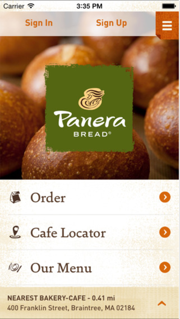 panera bread app 