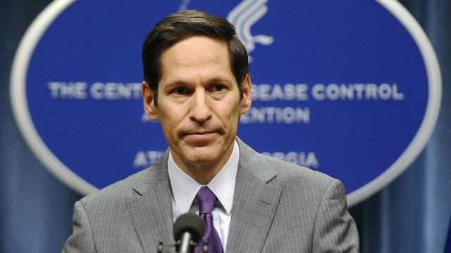 Centers for Disease Control and Prevention Director Dr. Thomas Frieden speaking at CDC headquarters in Atlanta, Georgia in September 30, 2014 file photo 