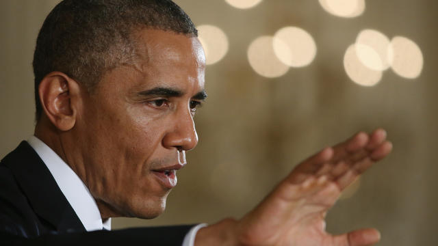 President Obama during White House news conference day after Democrats lost U.S. Senate majority, November 5, 2014 