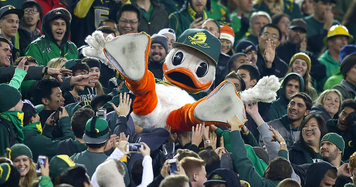 Portland High's mascot makes the crowds cheer, though he can't hear them