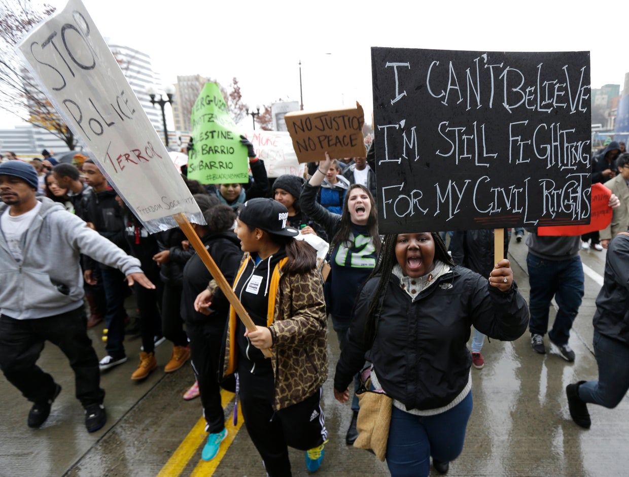 Some Ferguson-related protests turn rowdy on Day 2 - CBS News