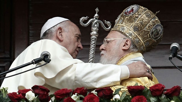 ​Pope Francis Ecumenical Patriarch Bartholomew I 