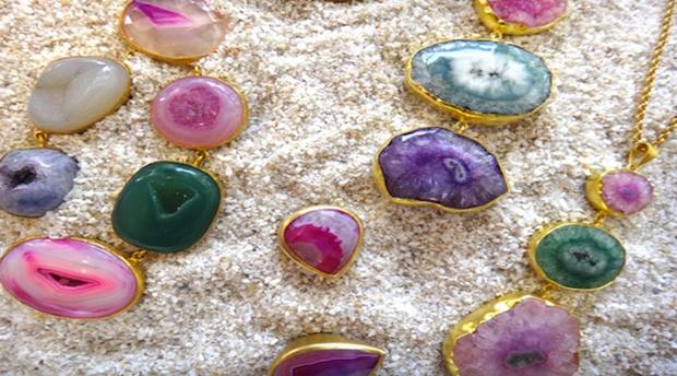 Colorful semi-precious Sarah Shaw Jewelry (Credit, Sarah Shaw) 