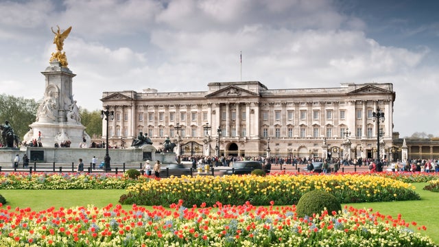Buckingham Palace in London. 