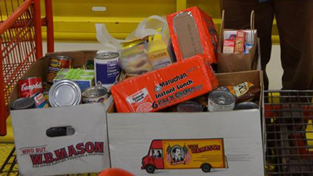 canned goods food donations 